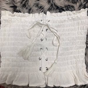 American Eagle strapless crop top